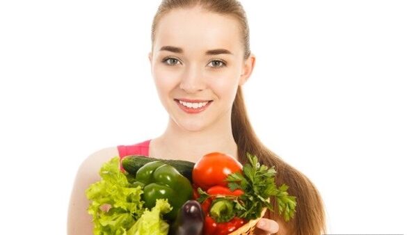 Verduras con una dieta saludable para adelgazar.